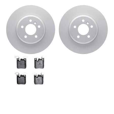DYNAMIC FRICTION CO 4302-31091, Geospec Rotors with 3000 Series Ceramic Brake Pads, Silver 4302-31091